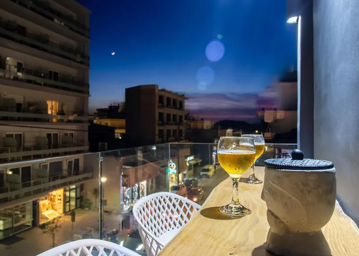 Melina's - Urban Luxury 2-bath With 2 Balconies - Heart Of Chania Appartement