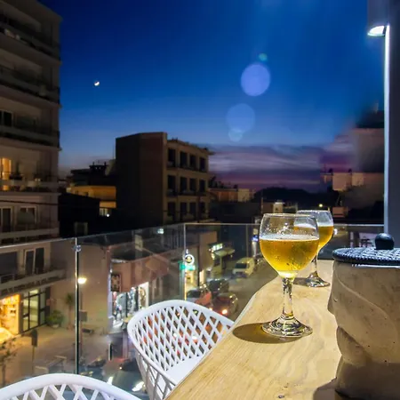 Melina's - Urban Luxury 2br 2bath 2balcony - Heart Of Chania, Private Parking Available 800m Apartment